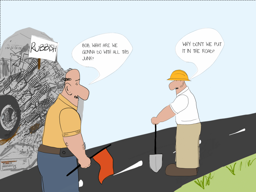 Reclaimed Asphalt Pavement (RAP). Is it really recycled?